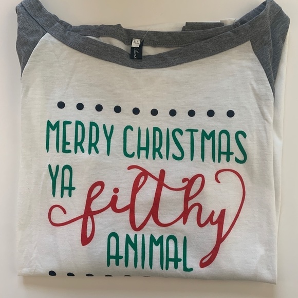 Christmas TShirt XL NWOT Long Sleeve - Picture 2 of 4